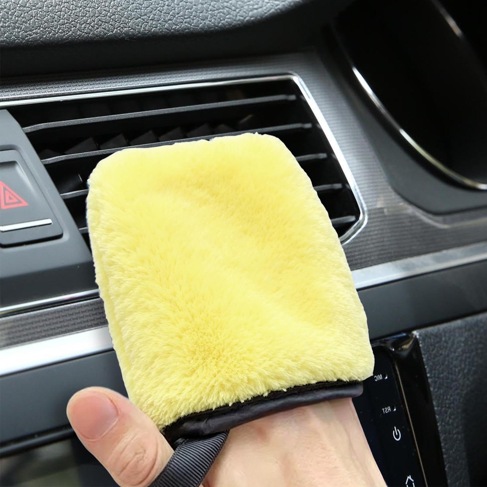 Microfiber Mitt for Cars Dual- - Car Detailing Brush 评论和价格