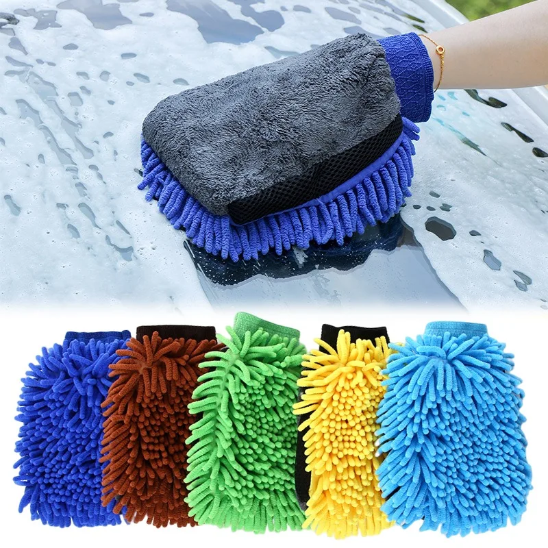 Microfiber Car Wash Gloves Che - Car Detailing Brush 评论和价格