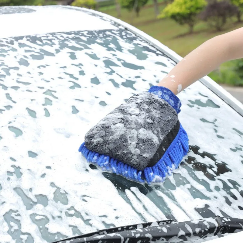 Microfiber Car Wash Gloves Che - Car Detailing Brush 评论和价格