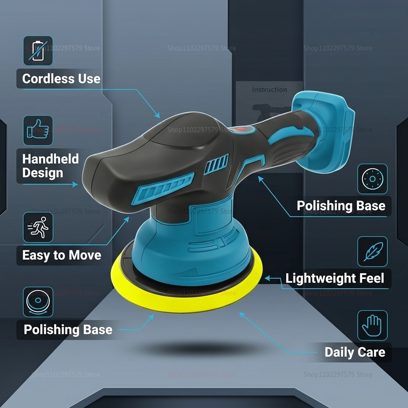 Cordless 18V Car Polisher Elec - Car Detailing Brush 评论和价格