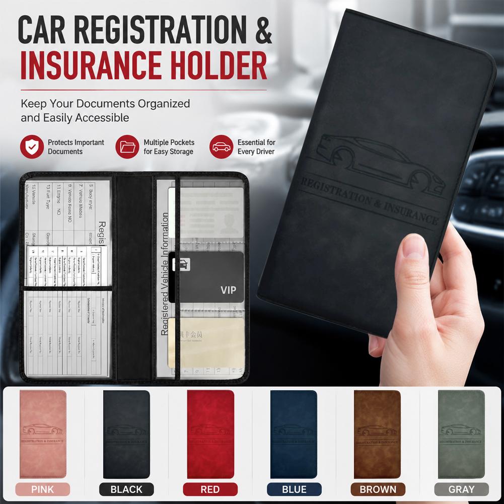 PU Leather Car Registration In - Car Accessories For Elderly 评论和价格