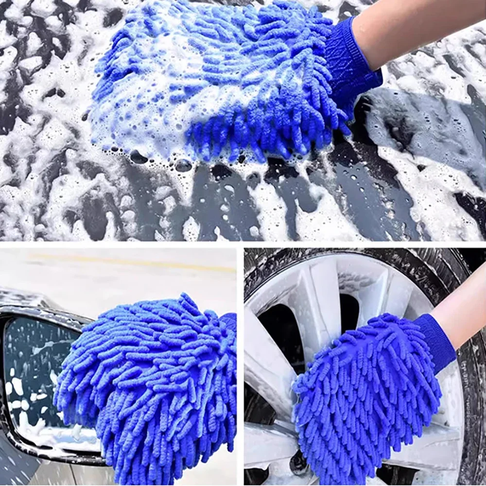 1/2pcs Car Wash Glove Coral Mi - Car Detailing Brush 评论和价格